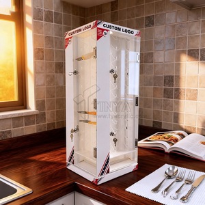 Expositor Giratorio <span class=keywords><strong>de</strong></span> Acrílico LED para Cuchillos <span class=keywords><strong>de</strong></span> Caza, con Cerradura, Venta al Por Mayor <span class=keywords><strong>de</strong></span> Fábrica - Product Image 3