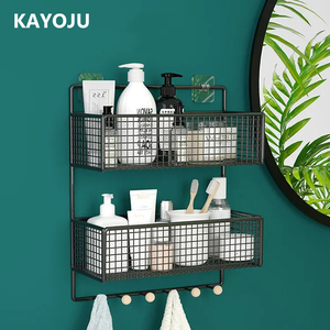 Factory Custom Tier <strong>Hanging</strong> <strong>Shower</strong> <strong>Caddy</strong> Black Bathroom Shelves Storage No Drill <strong>Hanging</strong> Wall Bathroom <strong>Shower</strong> <strong>Caddies</strong> with Hook - Product Image 6