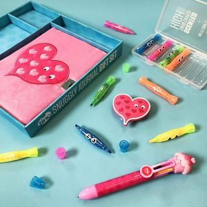 Pulpen Multifungsi Tinc 6-in-1 dengan Desain Karakter Cupcake untuk Sekolah, Kantor, Rumah & Penggunaan Cupcake - Warna Pink - Product Image 3