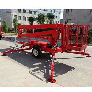 10m 12M 14M 16M 200kg kéo Trailer Boom người đàn ông nâng telescoping Boom Lift với xô - Product Image 5