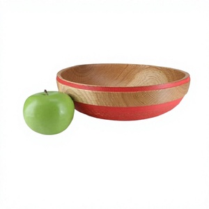 Tazón de madera de diseño simple para servir frutas, de la mejor calidad, forma redonda, para uso en el hogar, hoteles y restaurantes. - Product Image 1
