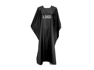 Châle de salon noir personnalisé, châle de soin des cheveux en polyester, cape de coiffure professionnelle - Product Image 1