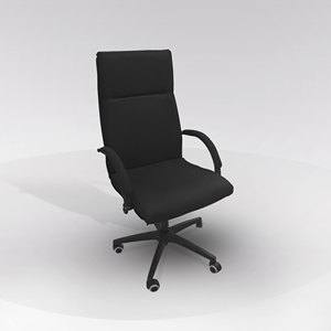 CHAISE DE BUREAU CROMA H EN TOILE NOIRE - Product Image 1