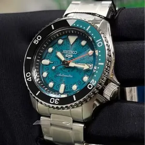 Montre Seiko New 5 Retro Trendy SportsLluminous Mechanical Fashion Simple pour homme avec bracelet en acier - Product Image 3