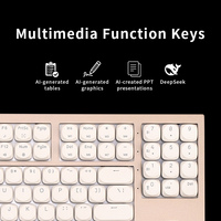 Nouveau clavier de jeu silencieux à 102 touches, triple mode, hot-swappable, pleine taille, anti-ghosting, avec LED Kailh, USB Type-C et repose-poignets