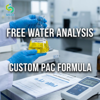 Chlorure de polyaluminium (PAC) 30 %, qualité eau potable, poudre jaune clair, coagulant, CAS 1327-41-9