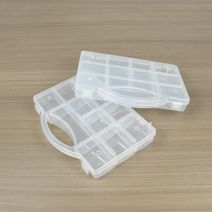 Transparent Plastic Storage Box 11 Compartments Portable Organizer For Craft Hardware Accessories Office Use - Product Image 3