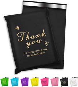 Paquete de 100 Sobres de Poliéster de 6x9 para Envíos, Resistentes al Agua y a Desgarros, con Autoadhesivo Fuerte, Bolsas de Envío con Diseños Bonitos - Product Image 1