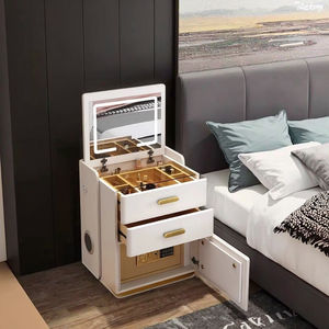 현대 간단한 럭셔리 드레서 침대 옆 스탠드 스마트 단단한 나무 보관 캐비닛 다기능 홈 통합 스탠드 - Product Image 5