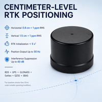 Antenne GNSS RTK intelligente 50 Hz de précision centimétrique avec IMU intégré, indice de protection IP54, température de fonctionnement de -45 à 75 °C pour la cartographie par drone et la robotique