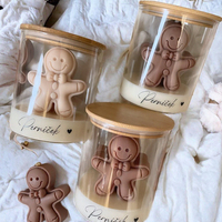 Bougies personnalisées en forme d'ours pour baby shower, Saint-Valentin, mariage, faites à la main, en cire de soja, écologiques, mignonnes et parfumées