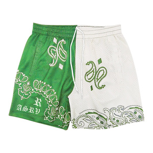 <span class=keywords><strong>Pantaloncini</strong></span> Sportivi Estivi ad Asciugatura Rapida, Alta Qualità, Logo Personalizzato, Rete Traspirante, Stampa <span class=keywords><strong>Bandana</strong></span> per Basket, Uomo - Product Image 1