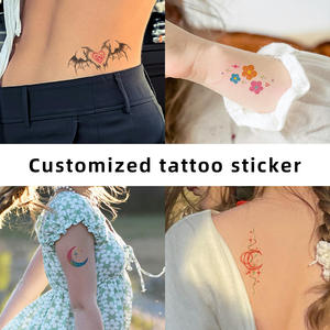 Adesivo per Tatuaggi in PVC Personalizzabile 90*60mm, Design Istantaneo a Pressione, Impermeabile, Temporaneo per Viso e Corpo, Carta Bianca - Nuovo Profitto - Product Image 5