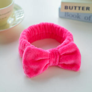 <span class=keywords><strong>Bandeau</strong></span> <span class=keywords><strong>de</strong></span> spa moelleux en tissu éponge avec nœud personnalisé pour le lavage du visage et les soins <span class=keywords><strong>de</strong></span> la peau, pour femmes et filles - Product Image 6