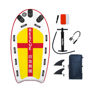 Koetsu Inflatable Rescue Bodyboard PVC Rescue Board Ocean Waters Outdoor Surfing Towing Float Jet Ski Use - Product Image 3