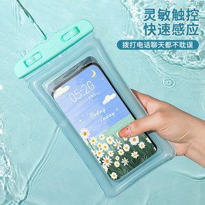 Waterproof Phone Case 6 Inch Touchscreen Compatible For Swimming Diving Rafting Outdoor Activities With Lanyard - Product Image 1