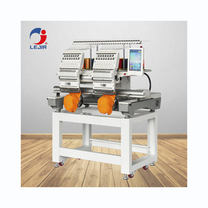 China Price Manufacturers Multi <strong>Function</strong> Magnetic Hoop High Speed Hat Beading Embroidery Machine 1200 Rpm Double <strong>Header</strong> - Product Image 1