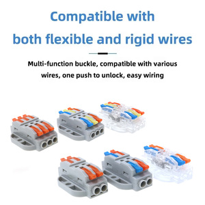 Conector <span class=keywords><strong>de</strong></span> terminal <span class=keywords><strong>de</strong></span> cableado rápido hembra KV-223 para iluminación LED, alimentación, cable <span class=keywords><strong>de</strong></span> inserción, carcasa <span class=keywords><strong>de</strong></span> PC <span class=keywords><strong>de</strong></span> cobre, 32A, con opciones <span class=keywords><strong>de</strong></span> 2P/12P pines - Product Image 2