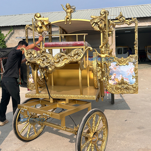 Calèche royale électrique OEM à 4 roues, alimentée par batterie, pour mariages et visites touristiques, capacité 4-6 personnes, à vendre - Product Image 1