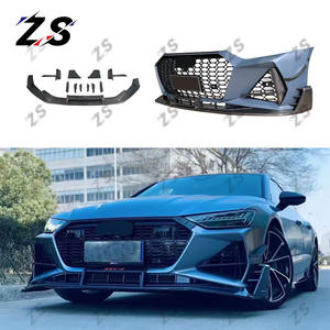 Pare-chocs de voiture à lèvre avant en Fiber de carbone ZS pour Audi <span class=keywords><strong>A7</strong></span> C8 Kits de carrosserie RS7 <span class=keywords><strong>ABT</strong></span> modifiés pour Audi <span class=keywords><strong>A7</strong></span> Bodykit C8 2019-2024 mise à niveau - Product Image 4