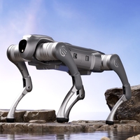 Perro Robot Serie C1, Perro Robot Biónico Inteligente con Android para Entretenimiento, Pantalla AMOLED Metálica para Niños, Control Remoto por Aplicación, Wi-Fi