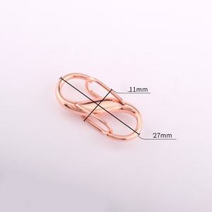 Chaîne de sac DIY, boucle réglable, fermoir métallique, extension de chaîne de sac, raccourcissement, fermoir en forme de S, porte-clés, fermetures <span class=keywords><strong>éclair</strong></span>, clips, antivol - Product Image 3