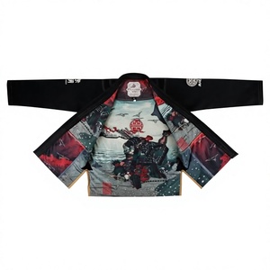 Al por mayor Rashguard de sublimación con forro, Gi de BJJ, Gi de Jiu Jitsu, Uniforme de Jiu Jitsu, Karate, Taekwondo con tejido Black Pearl y Gold Weave - Product Image 2