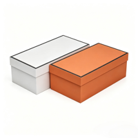 Boîte à chaussures haut de gamme Heaven and Earth Lid, boîte cadeau en carton rigide pour chaussures de créateurs, vêtements, logistique e-commerce, emballage personnalisé