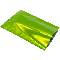Sacs en Mylar métallisé argenté à ouverture supérieure, sachets sous vide thermoscellables avec encoches de déchirement, pochettes plates en aluminium pour l'emballage alimentaire des biscuits