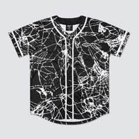Maillot de baseball personnalisé en twill imprimé avec logo, respirant, anti-humidité, manches courtes, couleur unie, polyester, pour équipe de baseball