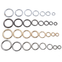 Mousqueton Circulaire à Ressort en Alliage de Zinc Multicolore, Anneaux en O, Fermoir de Sangle pour Sac à Main, Boucle, Pièces et Accessoires Spéciaux pour Sacs