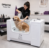 Station de douche pour chien avec mélangeur d'eau chauffée pour un contrôle constant de la température