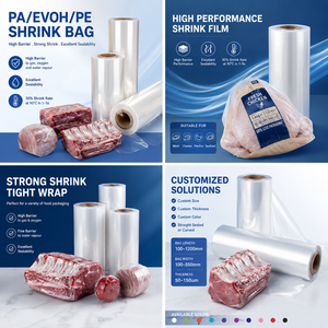 <span class=keywords><strong>Film</strong></span> rétractable transparent pour emballage alimentaire, rouleau de sacs en PA EVOH PE, surface brillante, qualité alimentaire pour volailles et poulets - Vente chaude - Product Image 4
