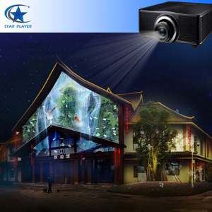 Projecteur de vidéo holographique 3D personnalisé à longue portée pour projection extérieure sur bâtiments, 5000-10000 lumens, étanche IP54, télécommande - Product Image 5