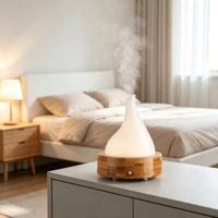 Diffuseur d'arômes ultrasonique pour la maison, humidificateur de bureau avec lumière nocturne à dégradé coloré, atomiseur d'huiles essentielles