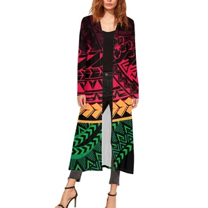 Abrigo Largo con Estampado <span class=keywords><strong>de</strong></span> Tatuaje Polinesio para <span class=keywords><strong>Mujer</strong></span> <span class=keywords><strong>de</strong></span> Talla Grande, Kimono <span class=keywords><strong>de</strong></span> <span class=keywords><strong>Media</strong></span> <span class=keywords><strong>Manga</strong></span>, Diseño <span class=keywords><strong>de</strong></span> Moda Femenina, Ropa Casual <span class=keywords><strong>de</strong></span> Exterior, Ropa Personalizada para <span class=keywords><strong>Mujer</strong></span> - Product Image 2