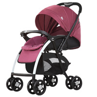 Poussette de voyage compacte pour bébé, pliable, légère, châssis en acier inoxydable, capacité de charge de 20 kg, pour 0-36 mois