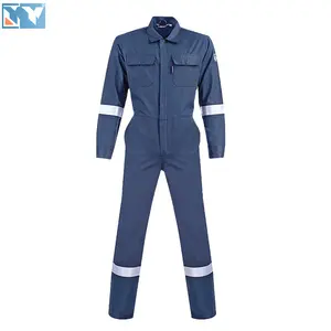 NFPA2112 огнестойкая безопасная одежда, хорошо видимая промышленная рабочая одежда, комбинезон с нефтяным газом