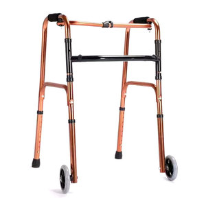 Bronze Aluminum Alloy Walking Aid Height Adjustable Foldable Telescopic Four Legged <b>Cane</b> For Rehabilitation Support - Product Image 1