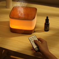 Diffuseur d'huiles essentielles aromatiques intelligent à ultrasons avec logo personnalisé, 800 ml, 7 couleurs LED, télécommande, pour la maison, humidificateur d'air