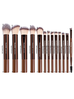 MAANGE Grosir Set Kuas Makeup Alami 13pcs Bulu Berkualitas Tinggi Kuas Blush Powder Concealer Alat Makeup Set Kuas Makeup