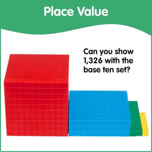 Bloques de Matemáticas Base Diez, Bloques de Introducción a la Cantidad, Juguetes Matemáticos de Plástico, Juego de Bloques Decimales - Product Image 3