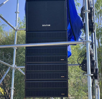 Sistema de Sonido Line Array Profesional Boutum I-4000ND, 550W RMS, Doble Altavoz de 10 Pulgadas