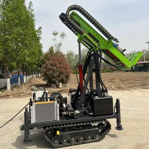 Chinese Brand 180 Rpm Hydraulic Photovoltaic Micropile Pile Driver Drill Machine For Rock