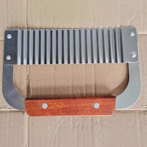 Wooden Handle Wave sharp Stainless Steel Kitchen Vegetable Carrot <strong>Cutting</strong> <strong>Knife</strong> Wavy Edged <strong>Crinkle</strong> French Fry Potato Cutter - Product Image 5