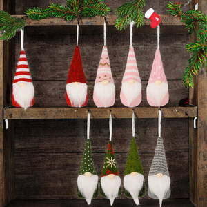 Handmade Swedish Gnome Ornaments Set Plastic Soft <b>Christmas</b> Tree Hanging Home <b>Decorations</b> - Product Image 2