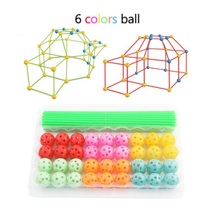 JinYing Juguete DIY Kit de Construcción de Fortines, Castillos, Túneles, Tienda de Juego con Cuentas para Niños, Juguetes de Fortín - Product Image 3