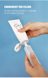 ครีมทามือครีมทามือชนิดใสขวดเปล่าครีมทำความสะอาดผิวหน้าเครื่องสำอางแบบนิ่มหลอดบีบ - Product Image 5