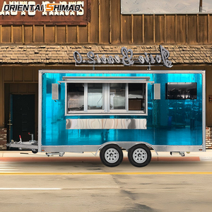 स्टेनलेस स्टील मोबाइल रेस्तरां भोजन कार्ट बार ट्रेलर मोबाइल फूड वैन फूड ट्रक पूर्ण रसोई उपकरण के साथ - Product Image 6