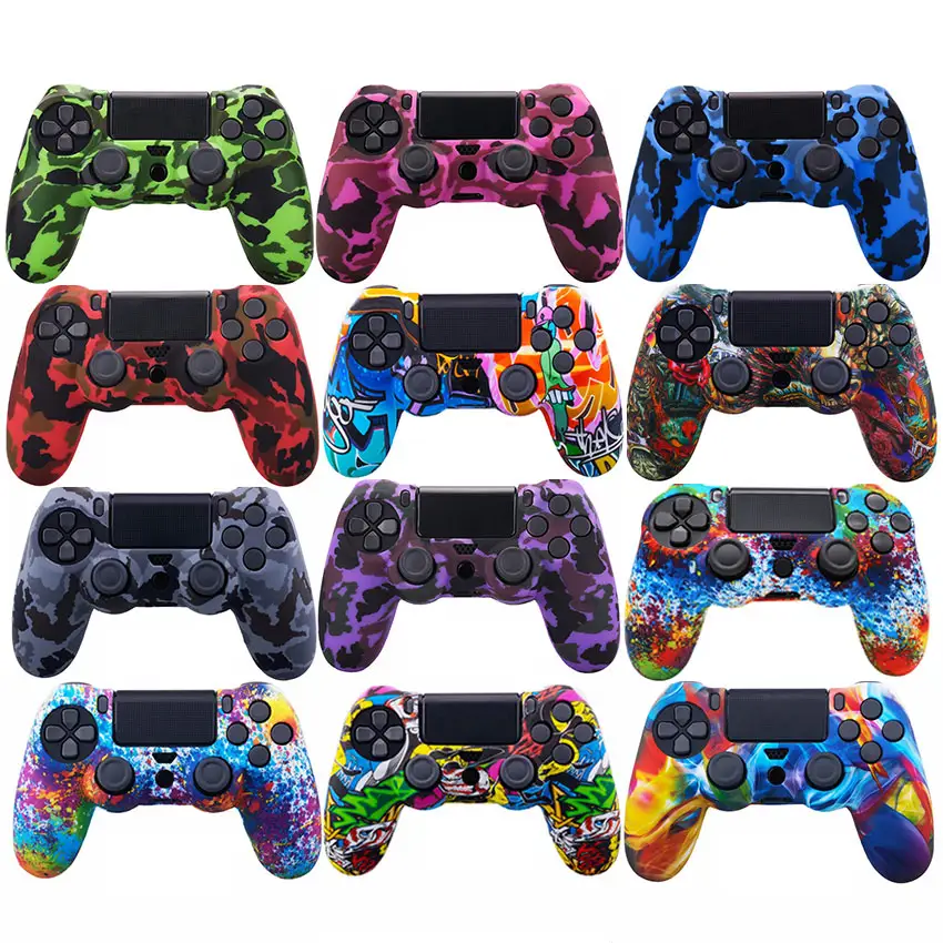 Custom Protector Skin Gamepad Protection Replacement Cover Soft Touch Silicone Case Shell for PS4 Slim Pro Controller